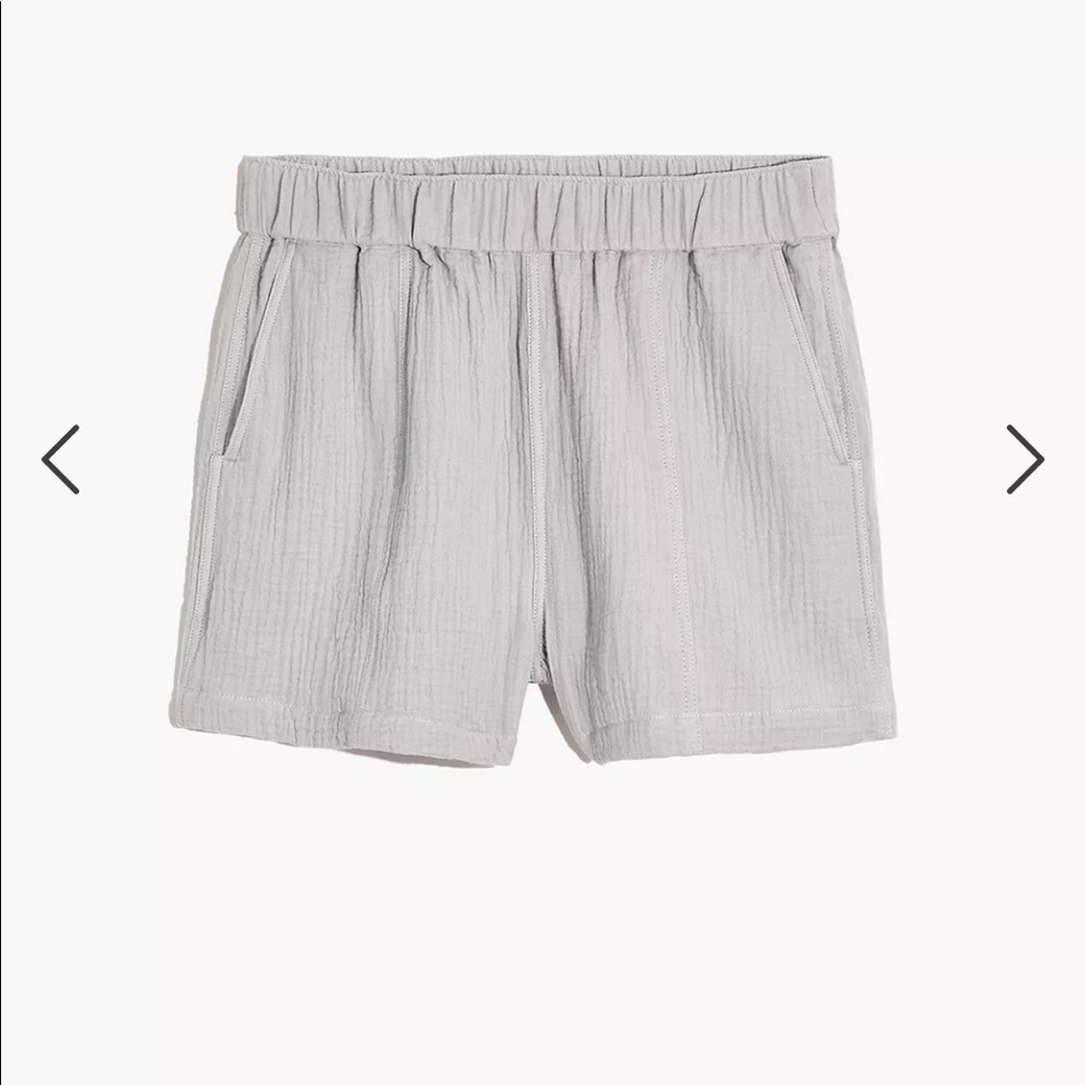 Madewell  lightspun easy pull on shorts